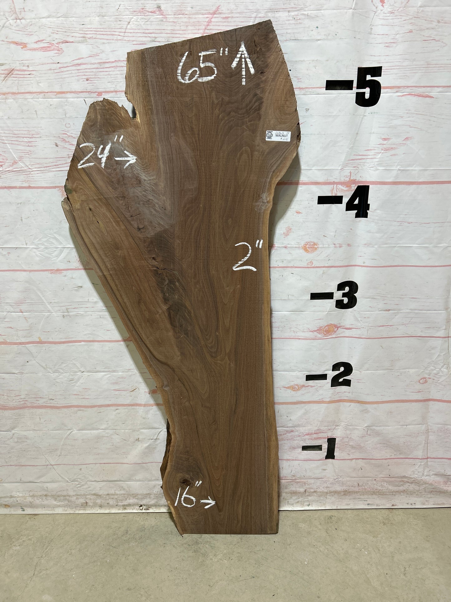 Live Edge Walnut Sku#26863A-18
