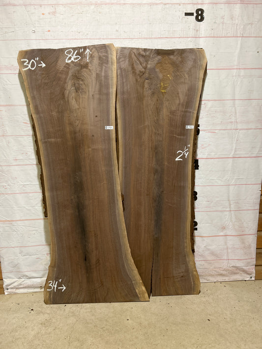 Live Edge Walnut Set Sku#27201K-86