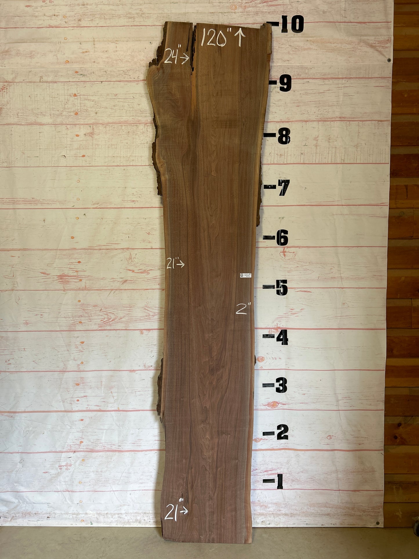 Live Edge Walnut Sku#24167K-38