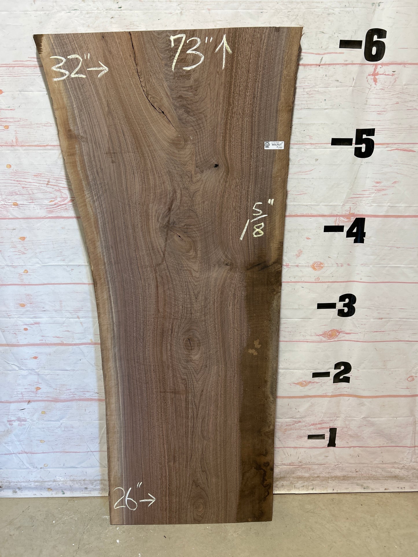 Live Edge Walnut Sku#27230N-26