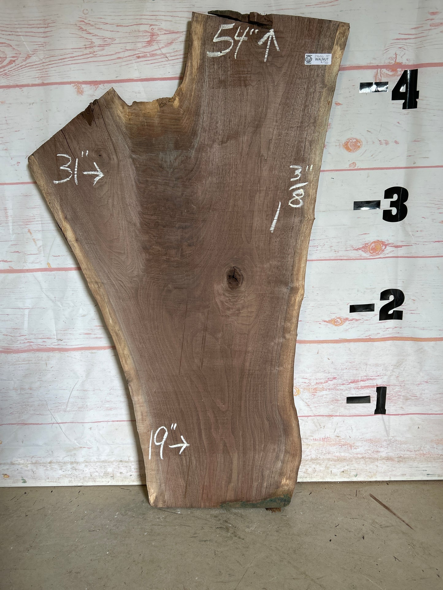 Live Edge Walnut Sku#24656A-14