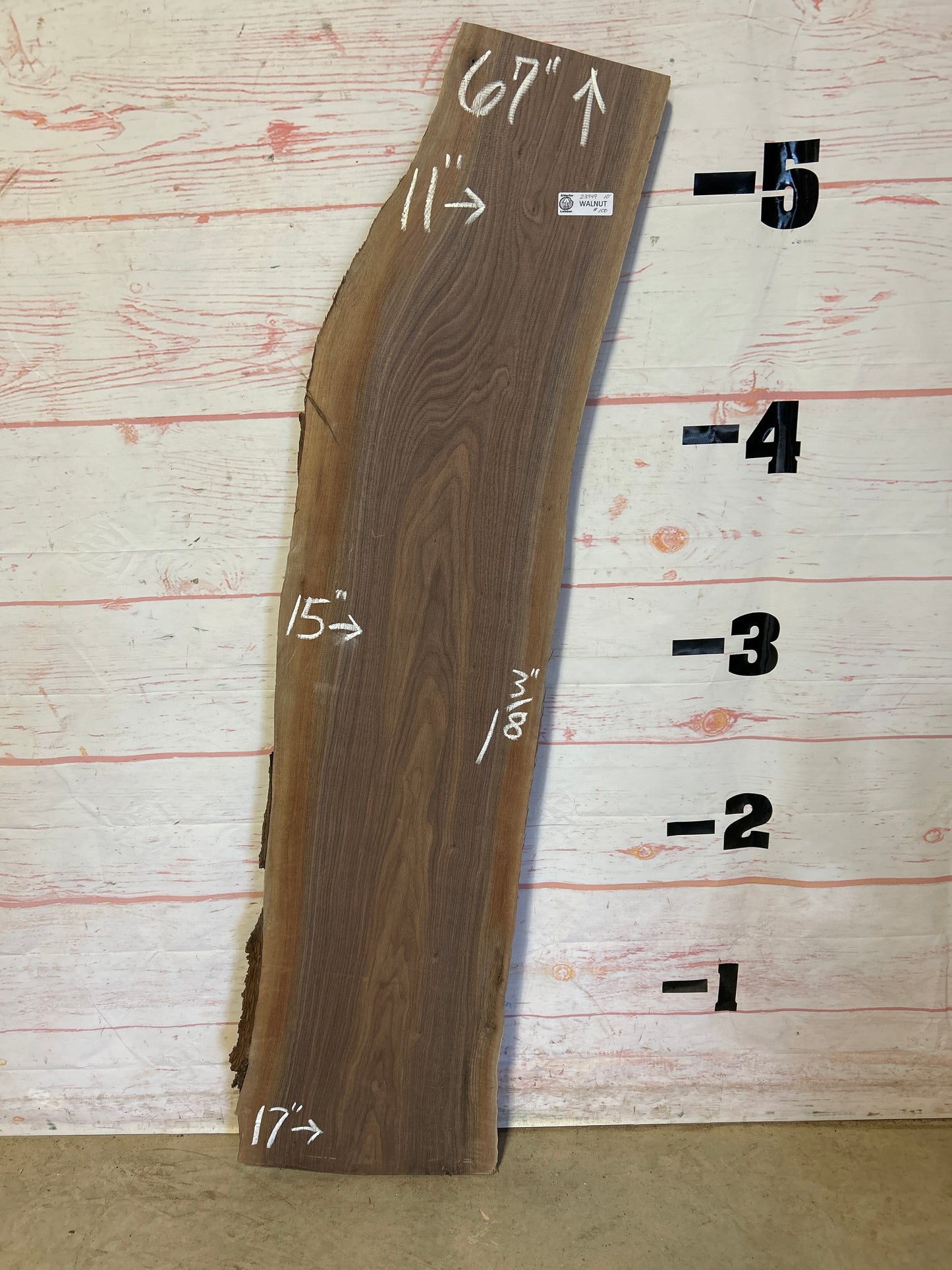 Live Edge Walnut Sku#23949A-10