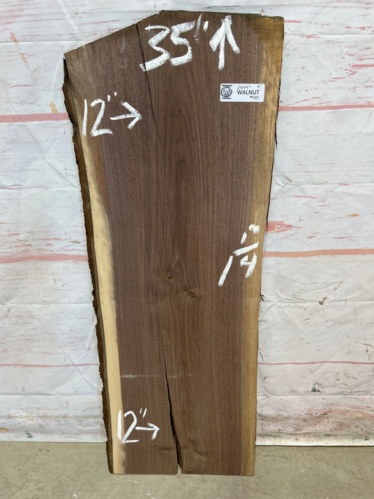 Live Edge Walnut Sku#25441M-4