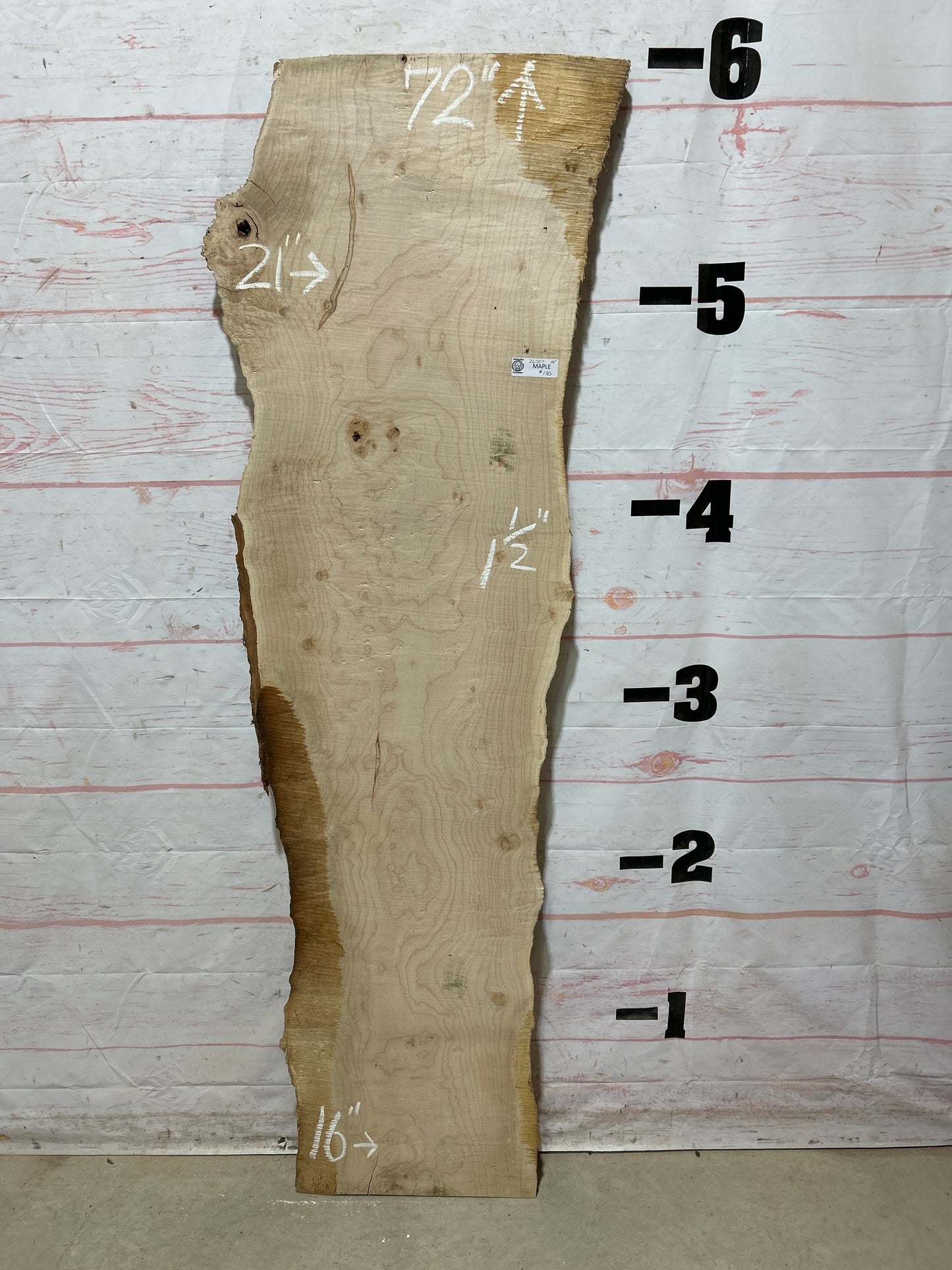 Live Edge Maple Sku#26707E-14