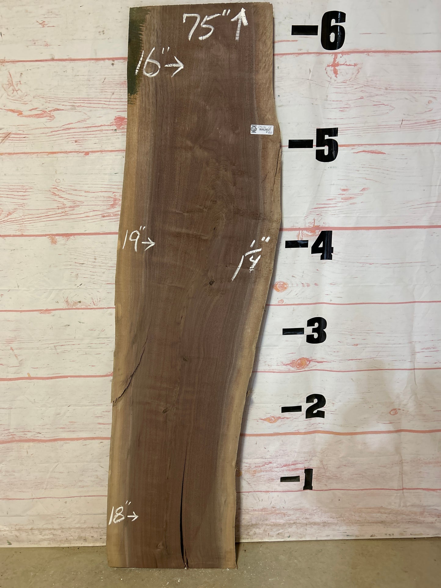 Live Edge Walnut Sku#24616-12