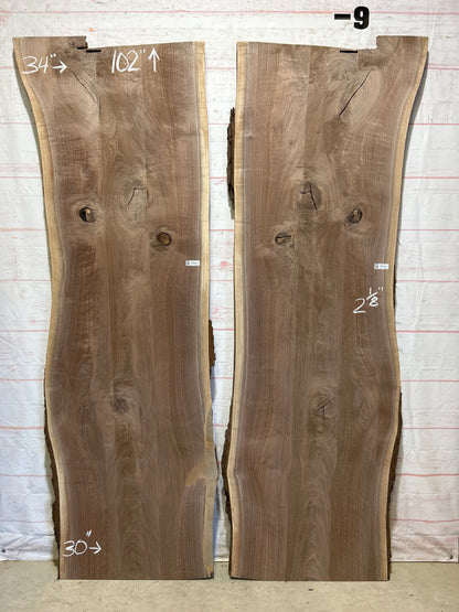 Live Edge Walnut Set Sku#26497K-90