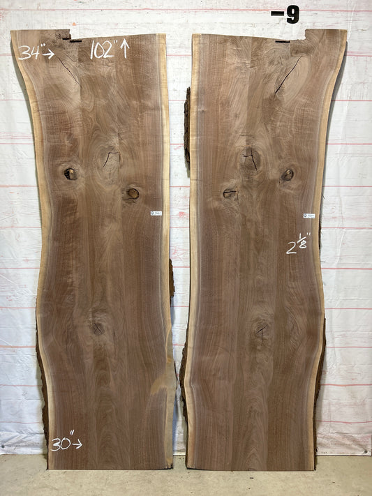 Live Edge Walnut Set Sku#26497K-90