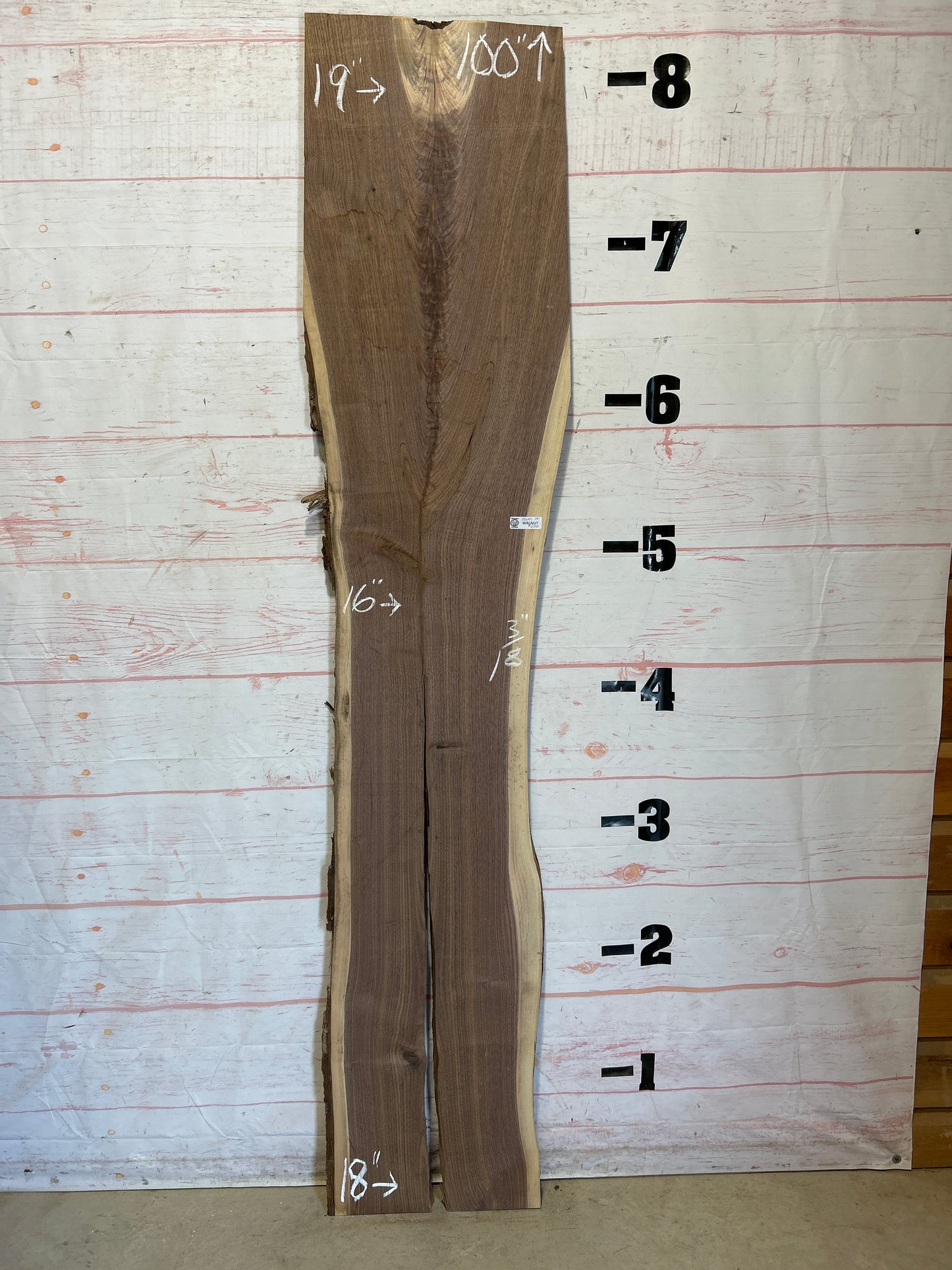 Live Edge Walnut Sku#25689M-19
