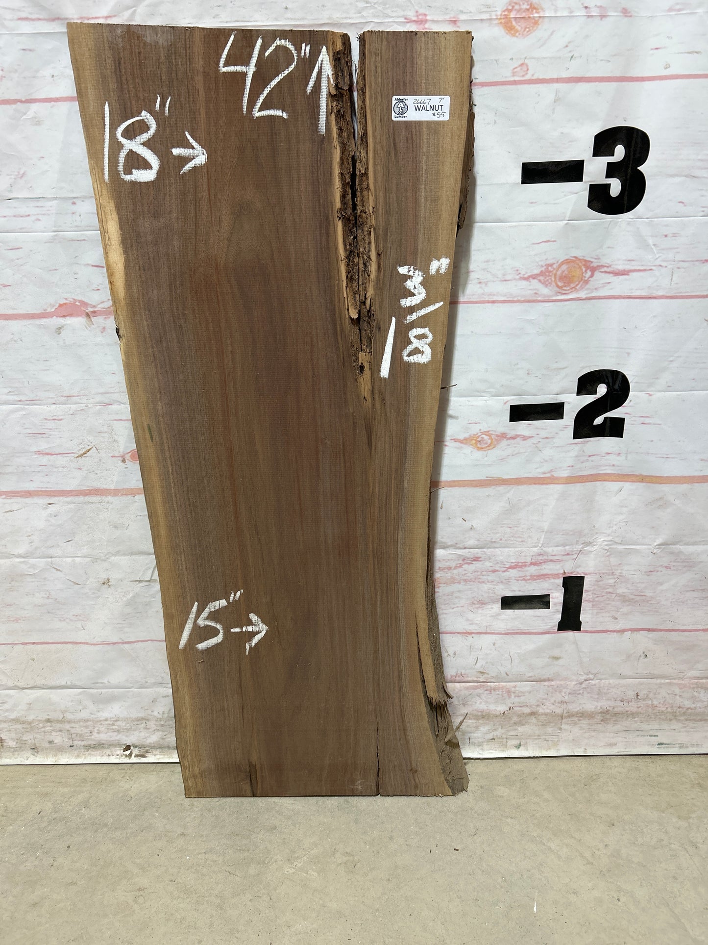 Live Edge Walnut Sku#26667M-7
