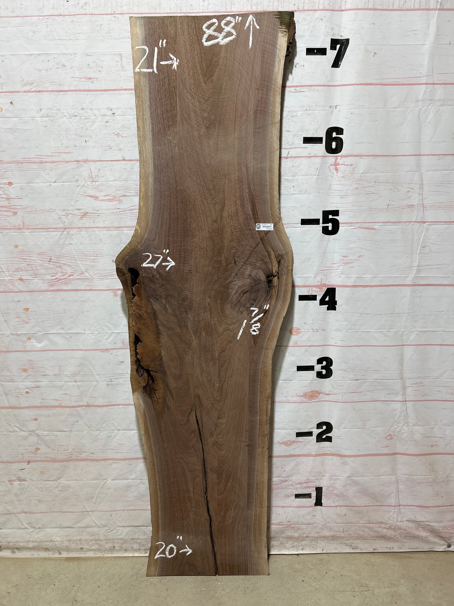 Live Edge Walnut Sku#27111-29