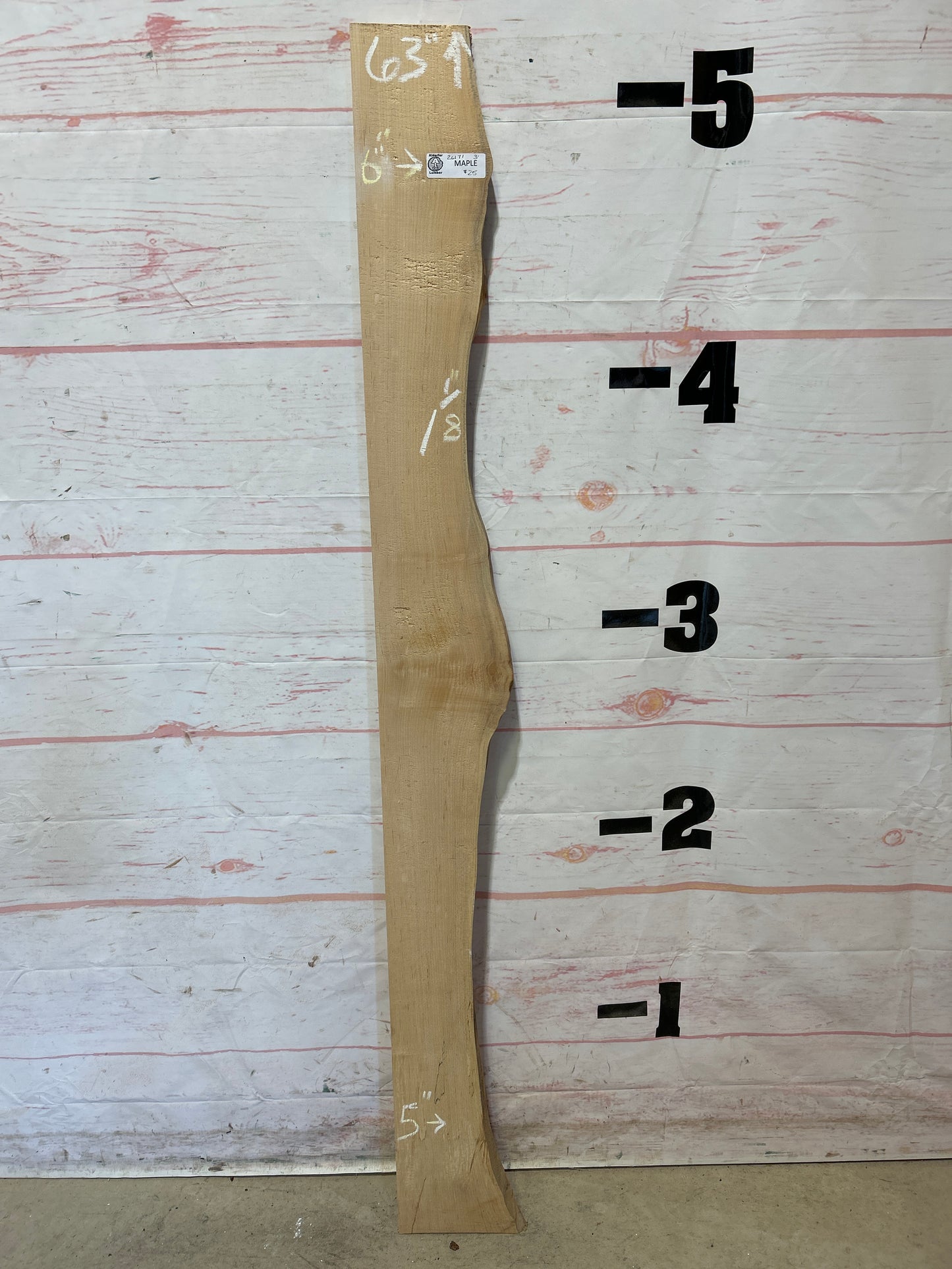 Live Edge Maple Sku#26171M-3