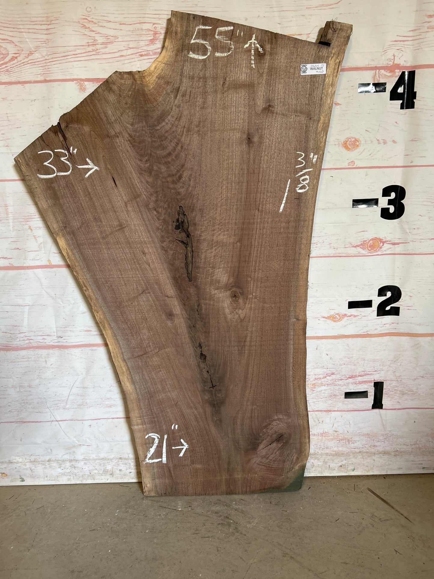 Live Edge Walnut Sku#24654A-15