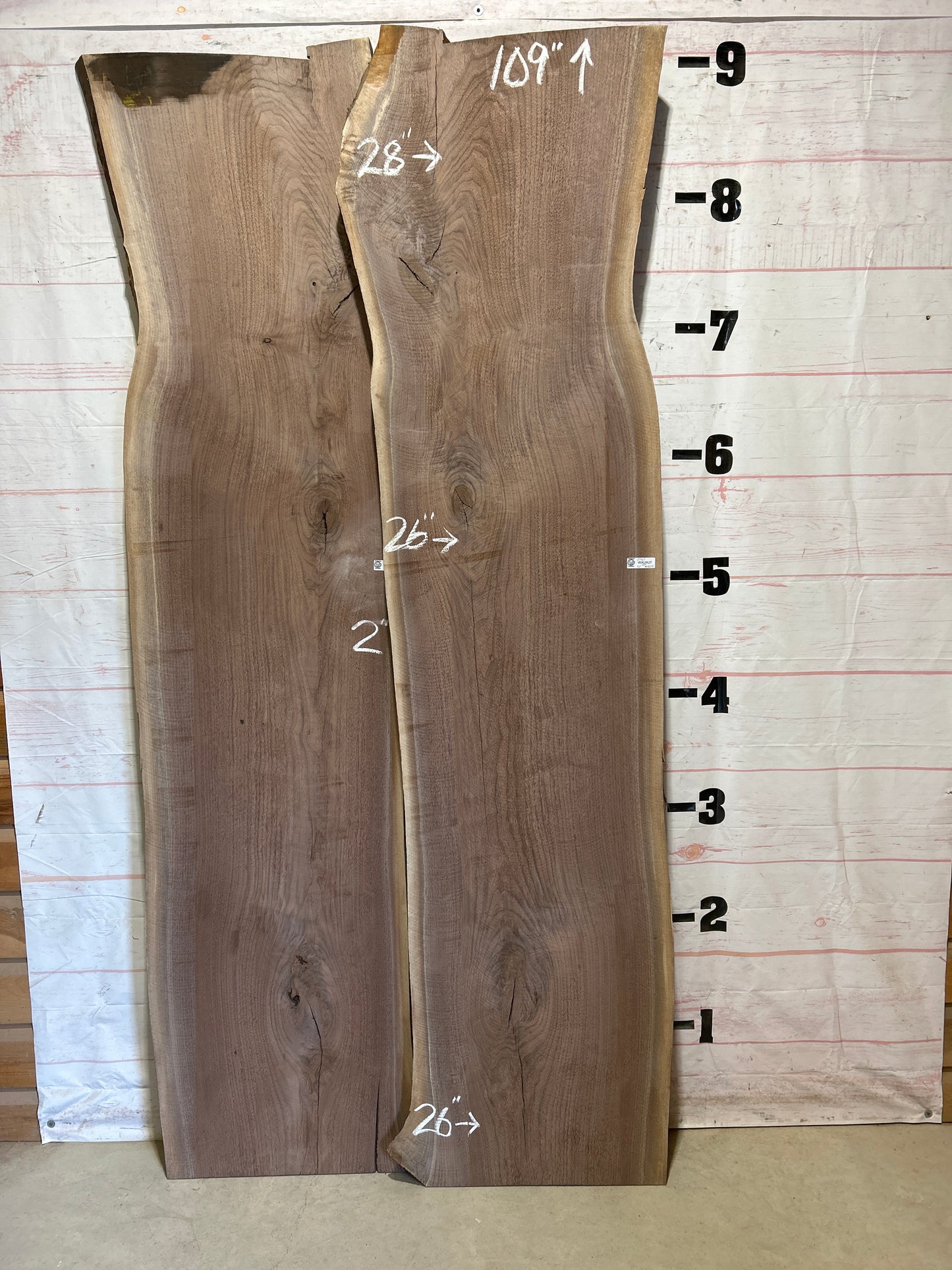 Live Edge Walnut Set Sku#27167K-82