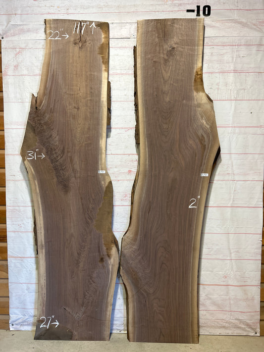 Live Edge Walnut Set Sku#26187K-88