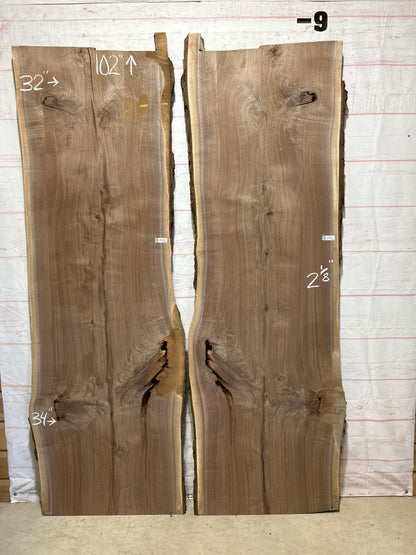 Live Edge Walnut Set Sku#26496K-94