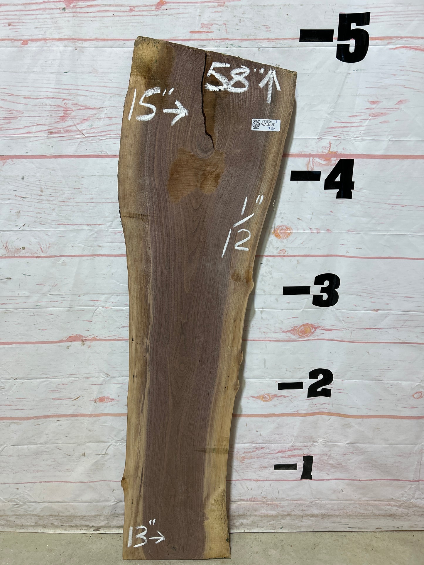 Live Edge Walnut Sku#25585M-8
