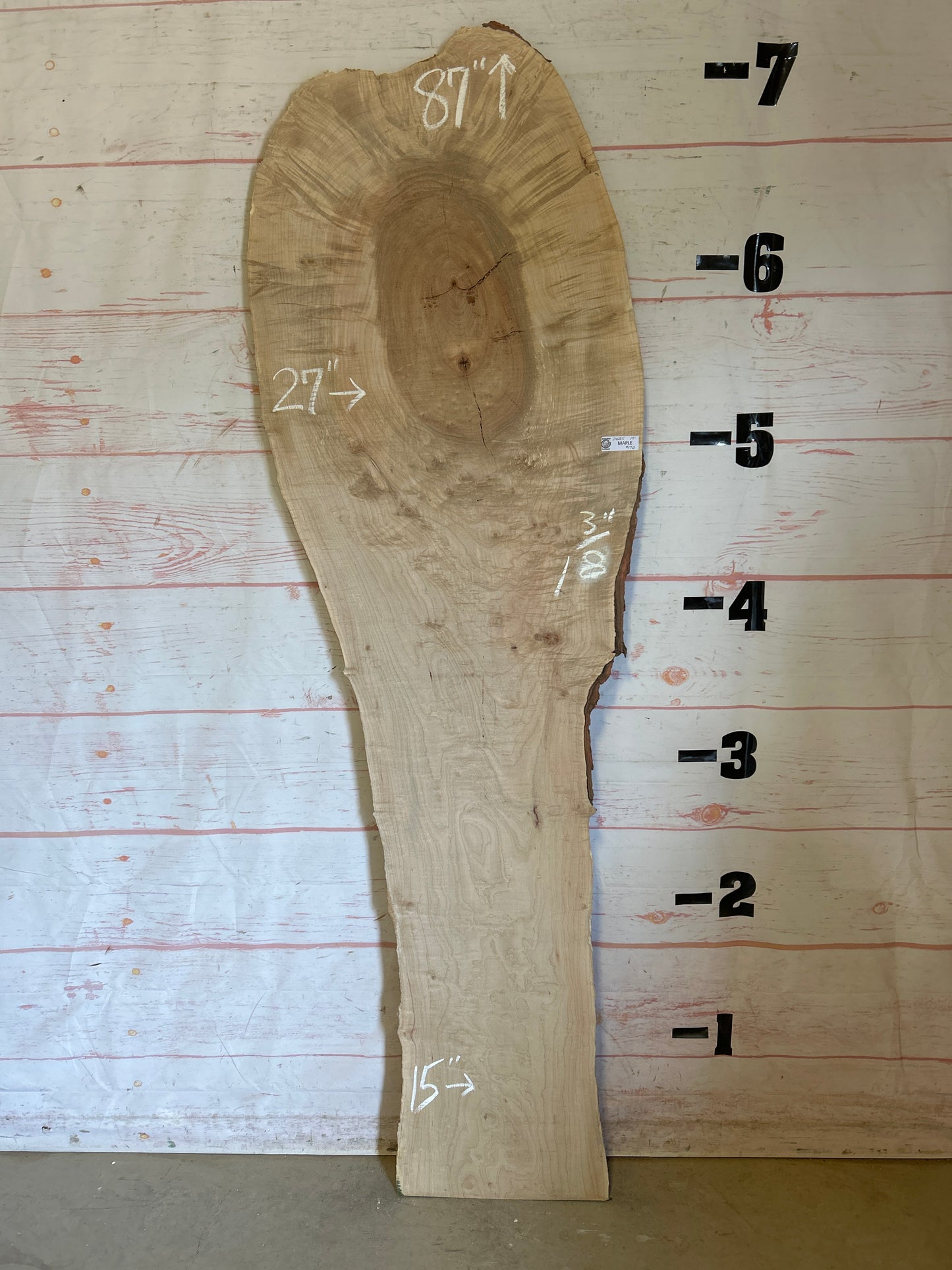 Live Edge Maple Sku#24685E-19