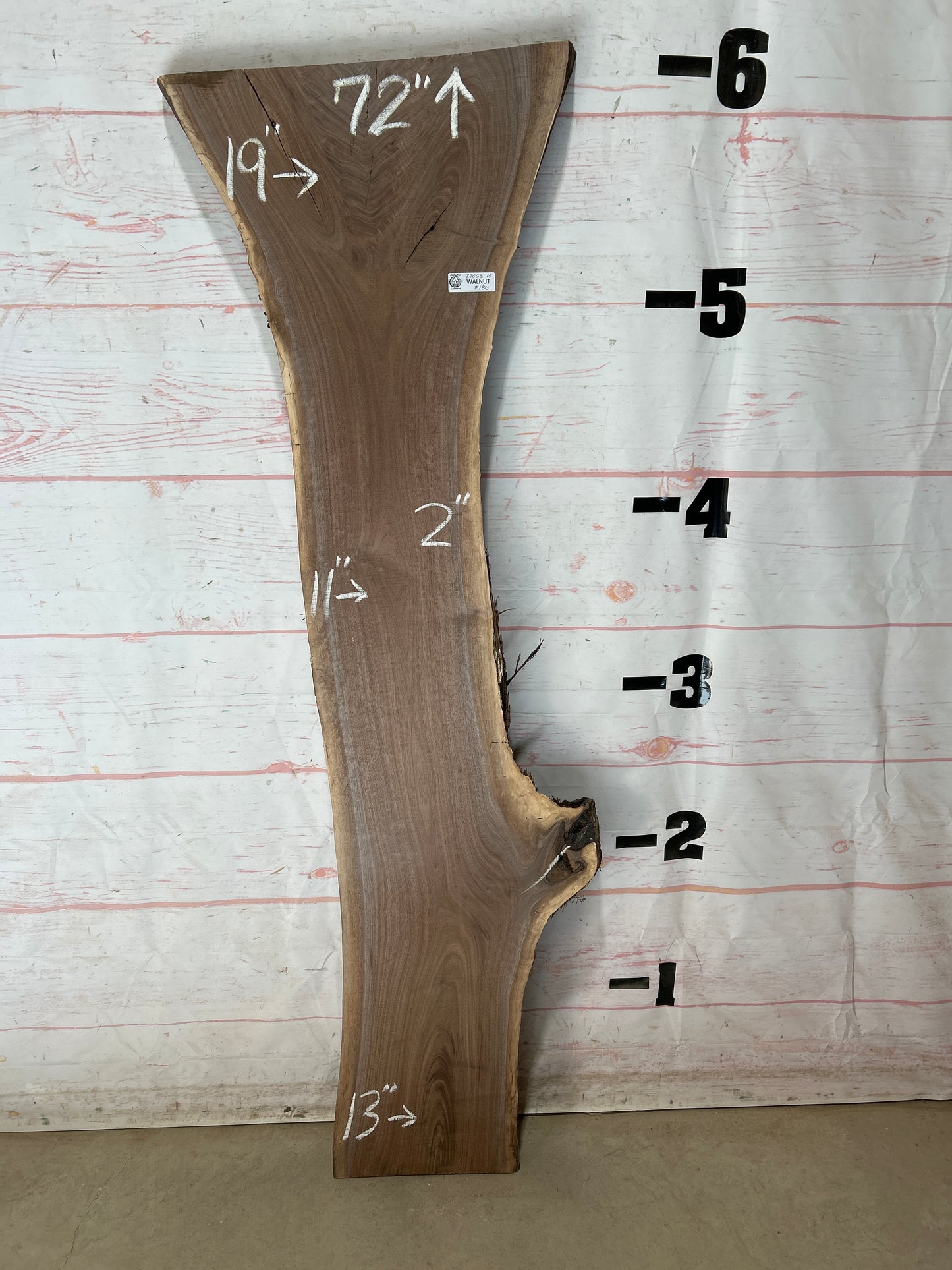 Live Edge Walnut Sku#27063A-15