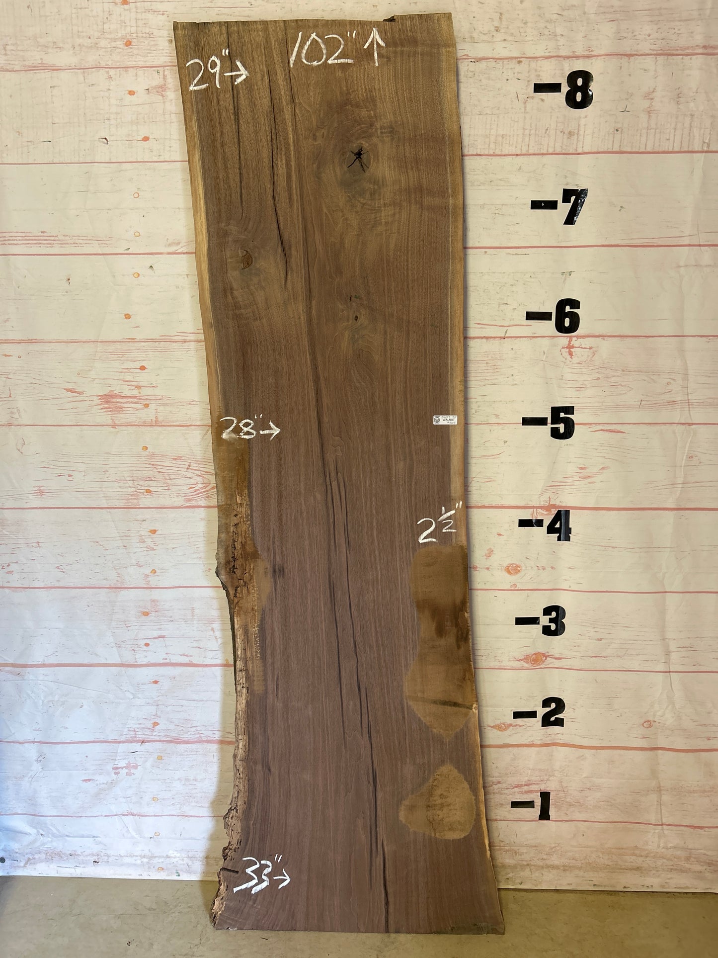 Live Edge Walnut Sku#24147J-55