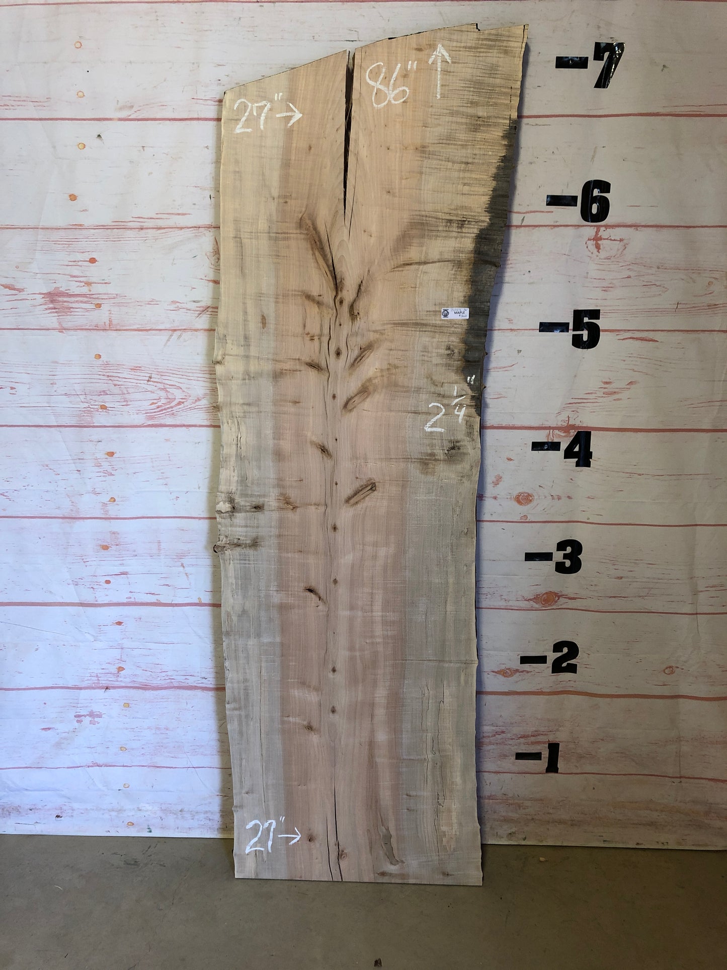 Live Edge Maple Sku#22723B-36