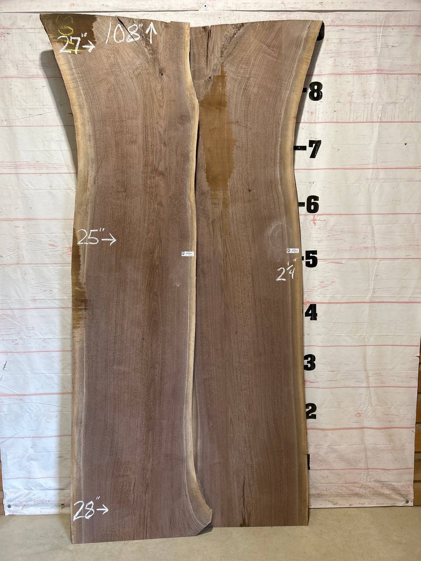 Live Edge Walnut Set Sku#27168K-92