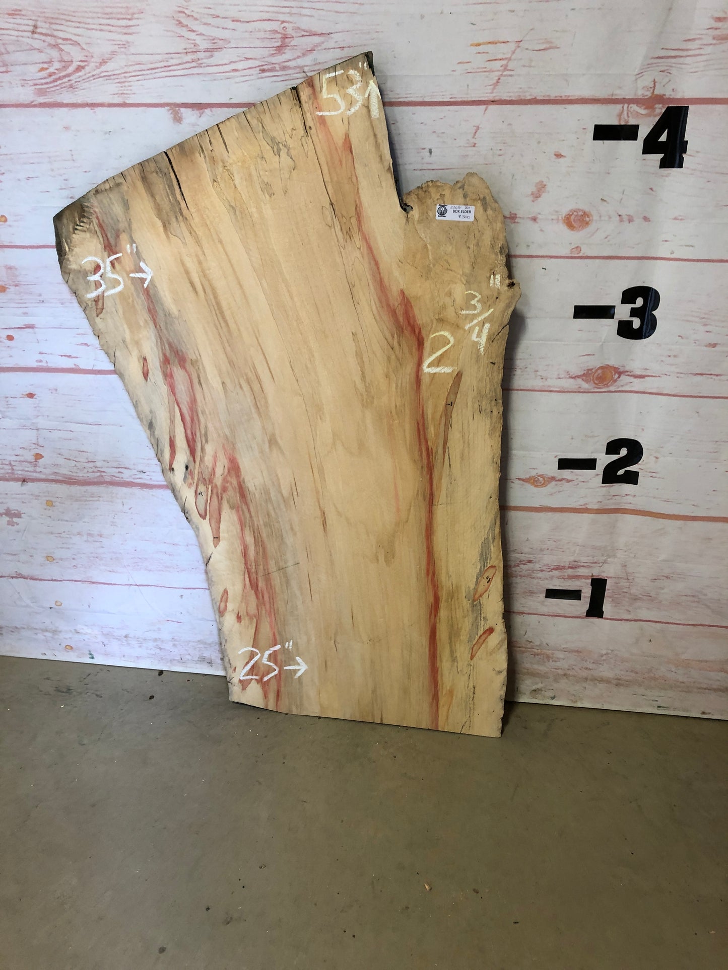 Live Edge Box Elder Sku#22681L-30