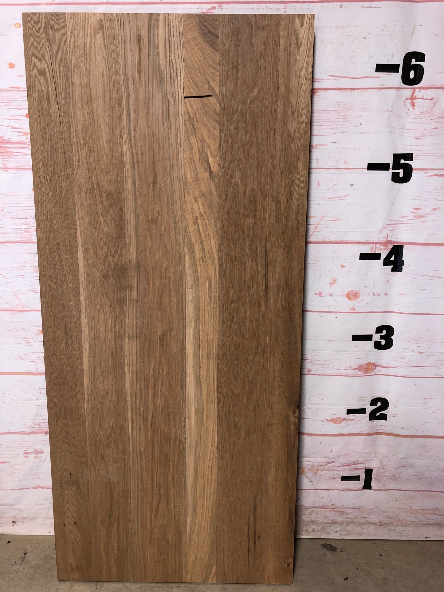 Straight Edge White Oak Top Sku# 21433-75