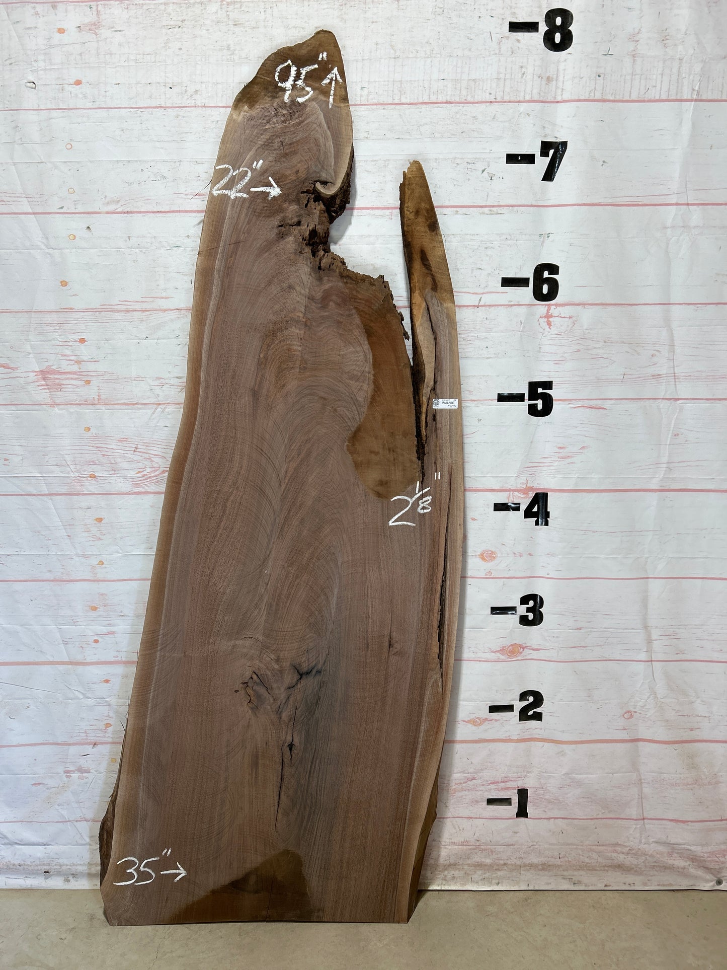 Live Edge Walnut Sku#27165J-38