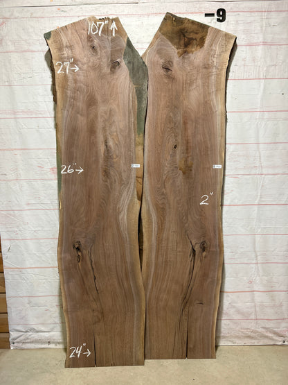 Live Edge Walnut Set Sku#27025K-78