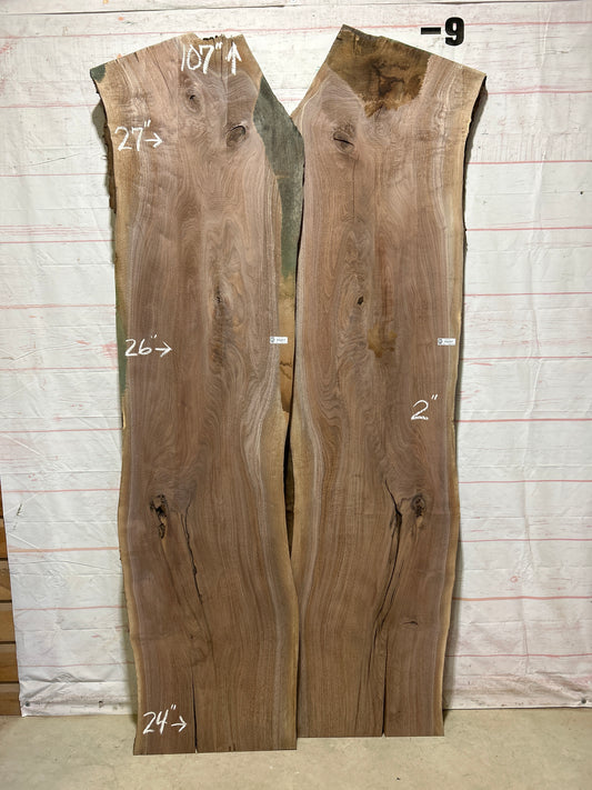 Live Edge Walnut Set Sku#27025K-78