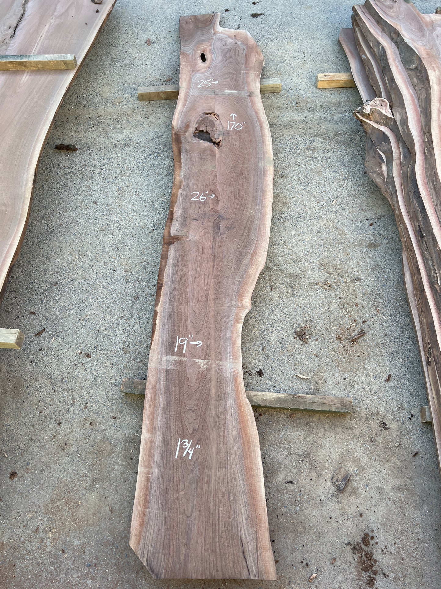 Live Edge Walnut Sku# 22276-57