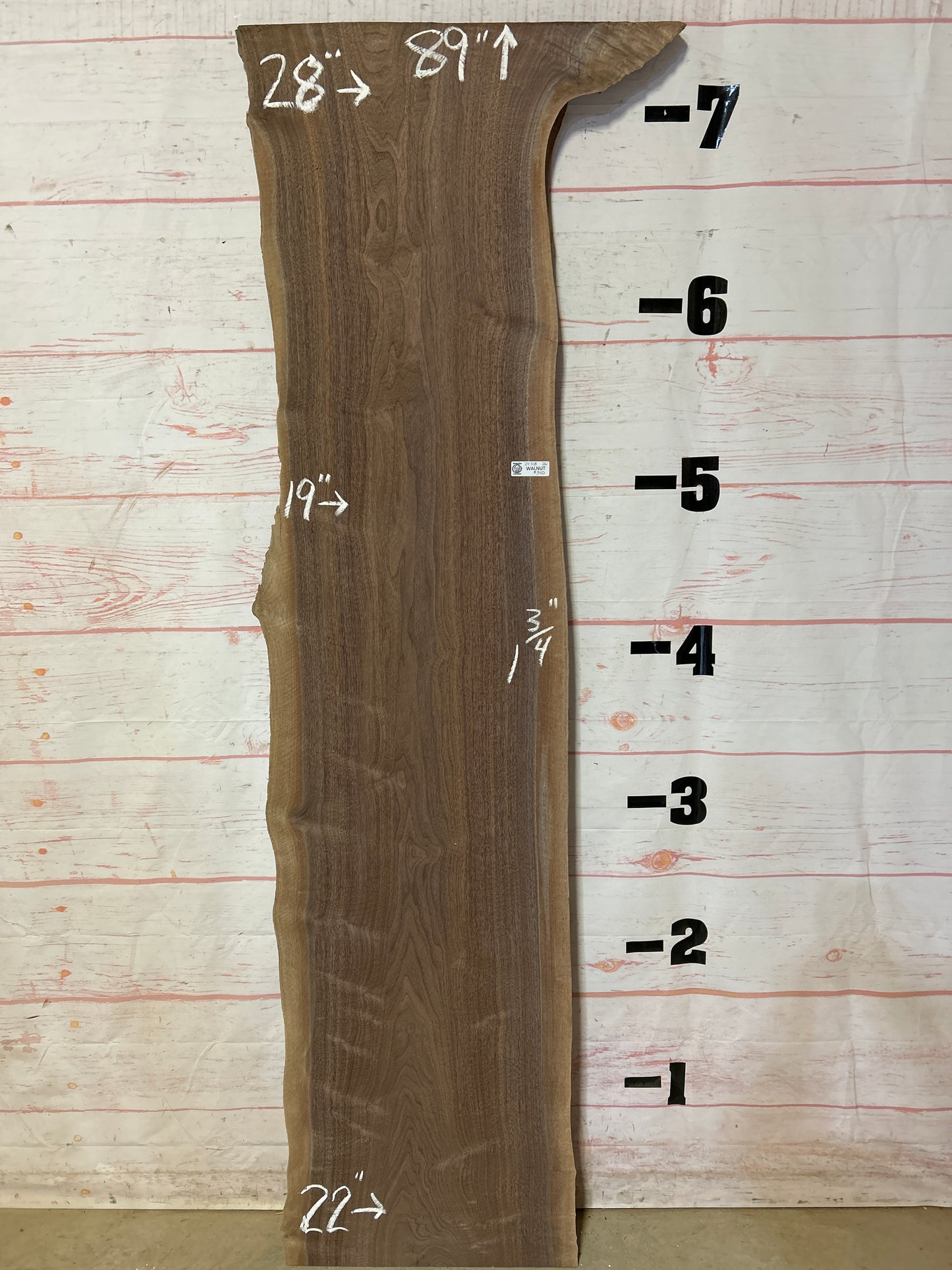 Live Edge Walnut Sku# 24318F-26