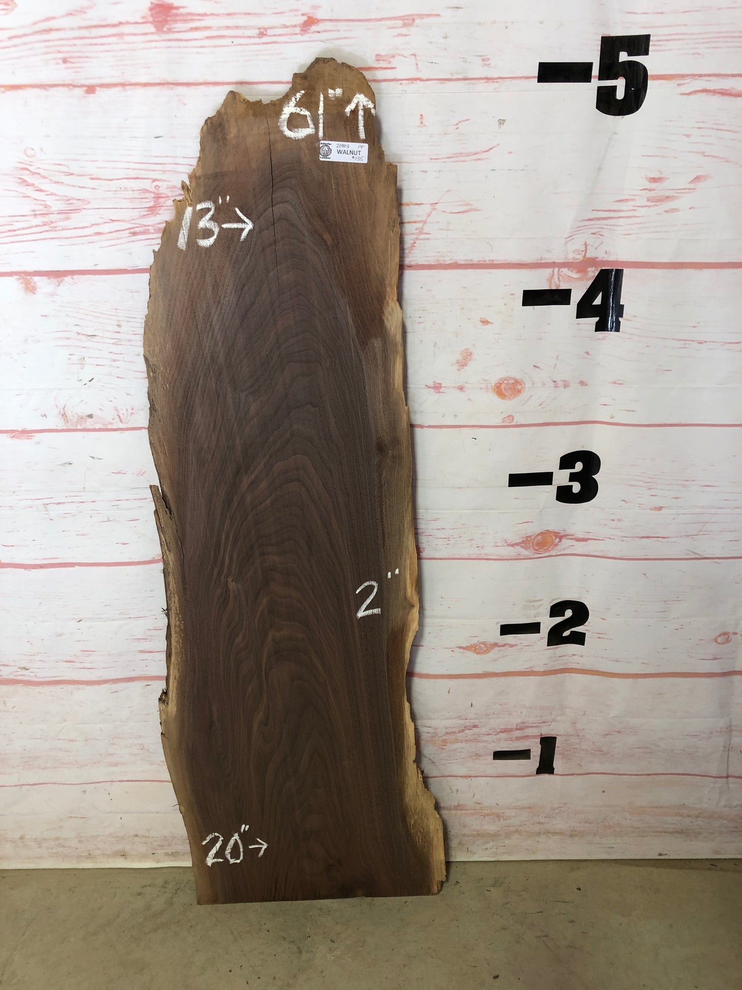 Live Edge Walnut Sku# 20803A-14