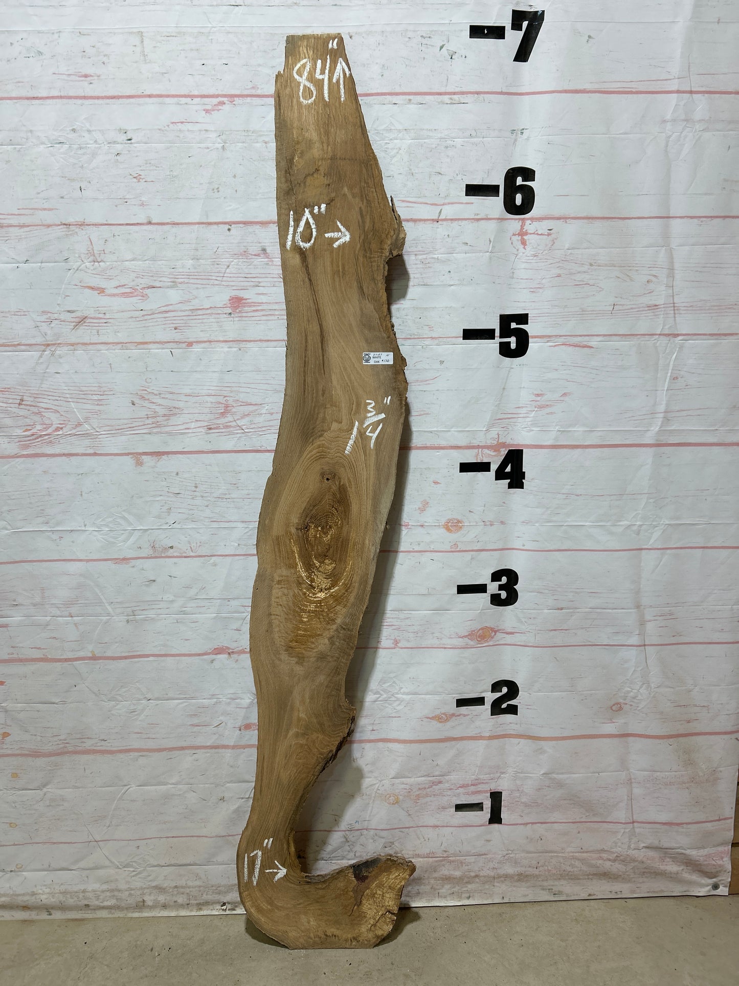 Live Edge White Oak Sku#27187M-14