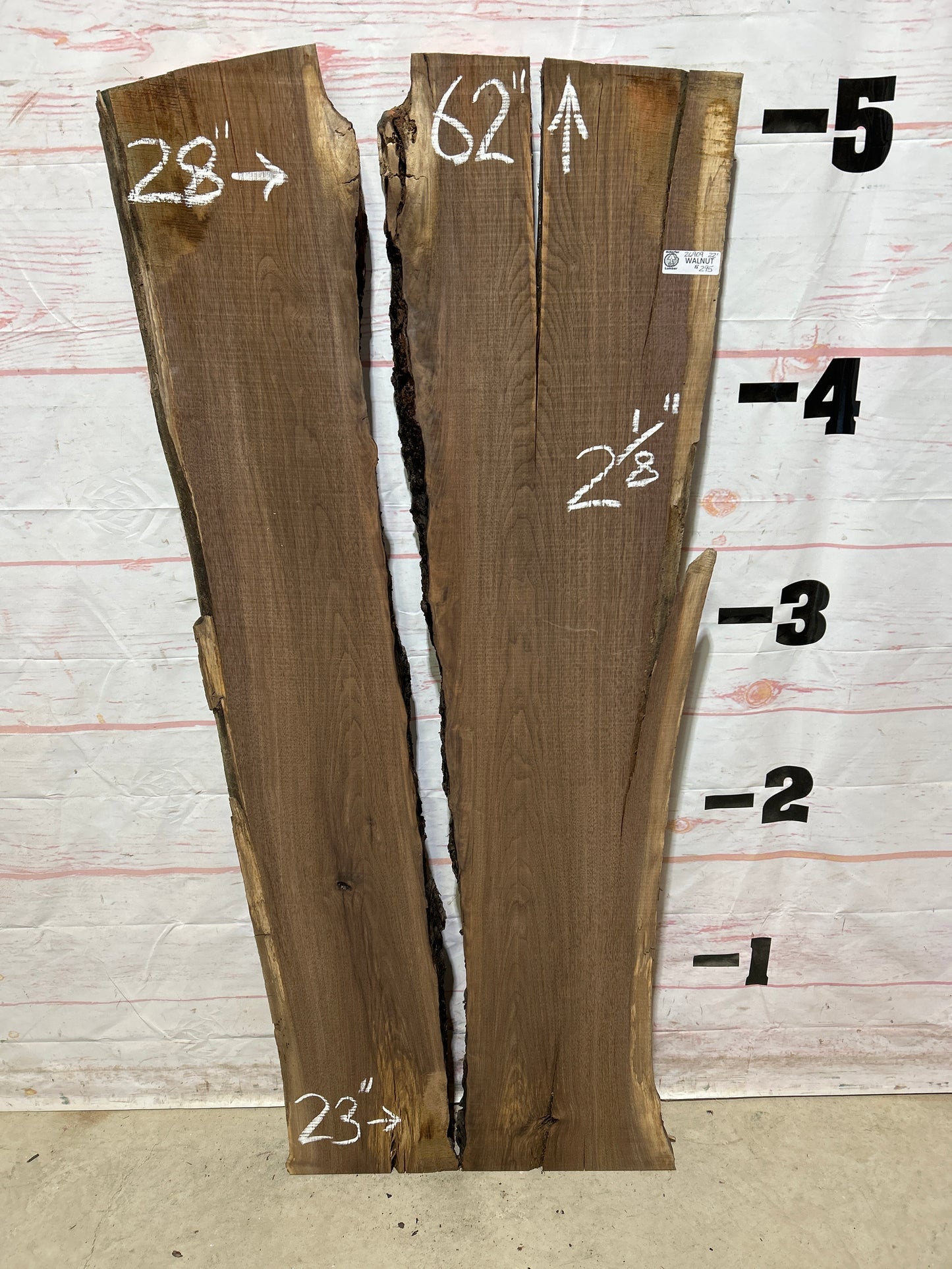 Live Edge Walnut Sku#26909A-22