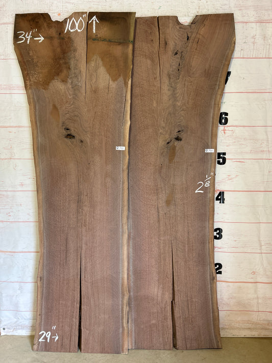 Live Edge Walnut Set Sku#25174K-88