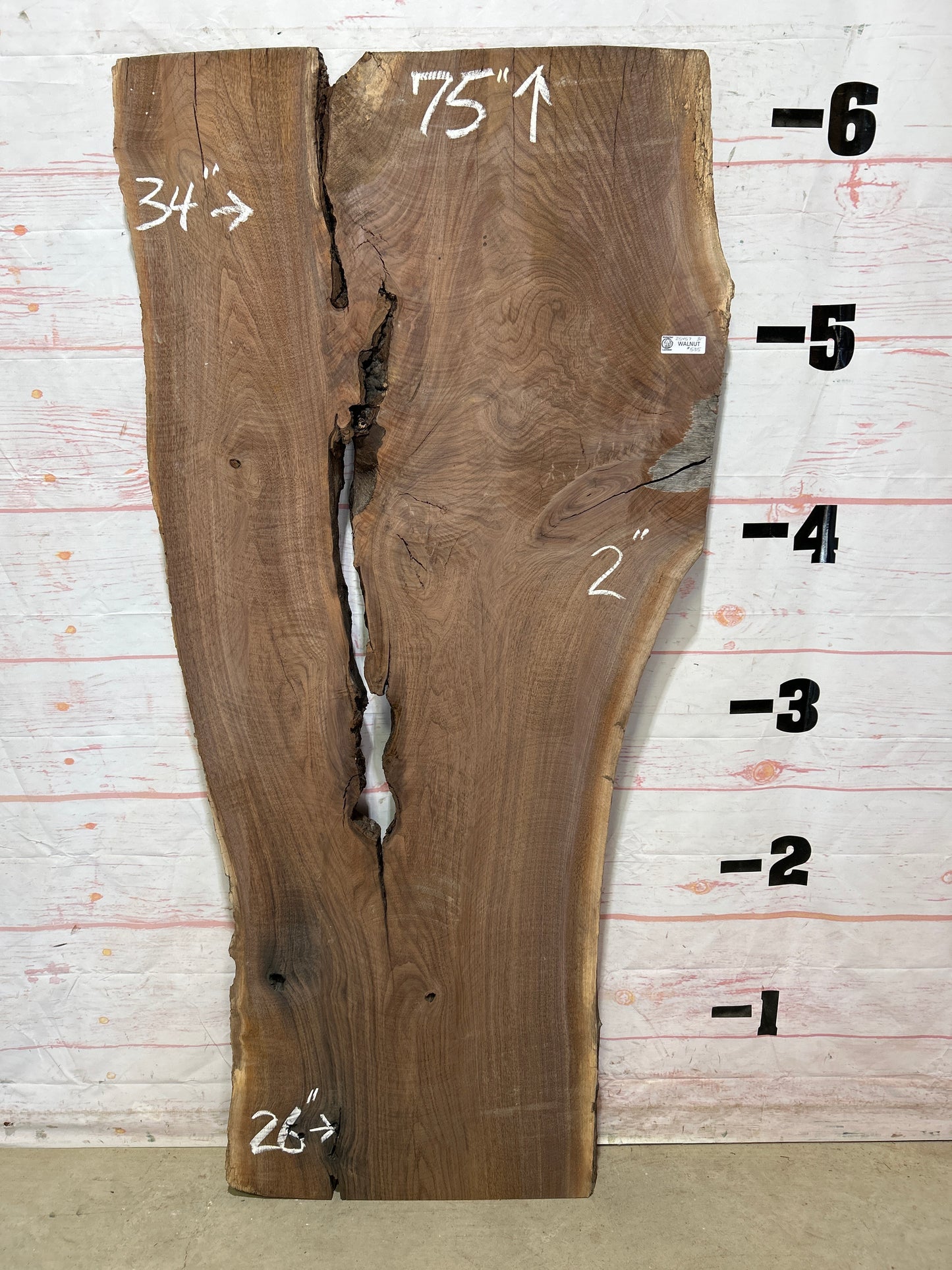 Live Edge Walnut Sku#25457-31