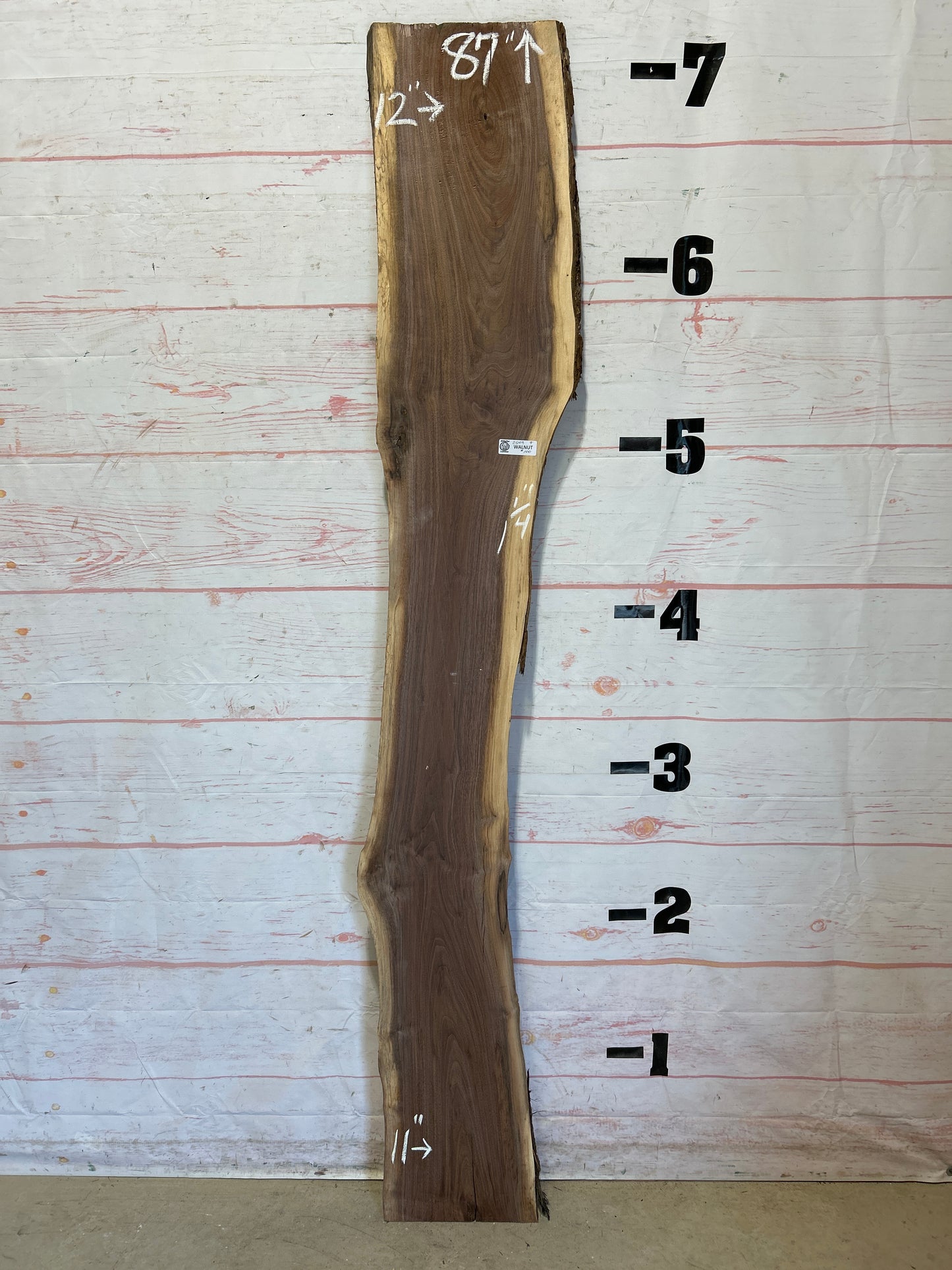 Live Edge Walnut Sku#25419M-9