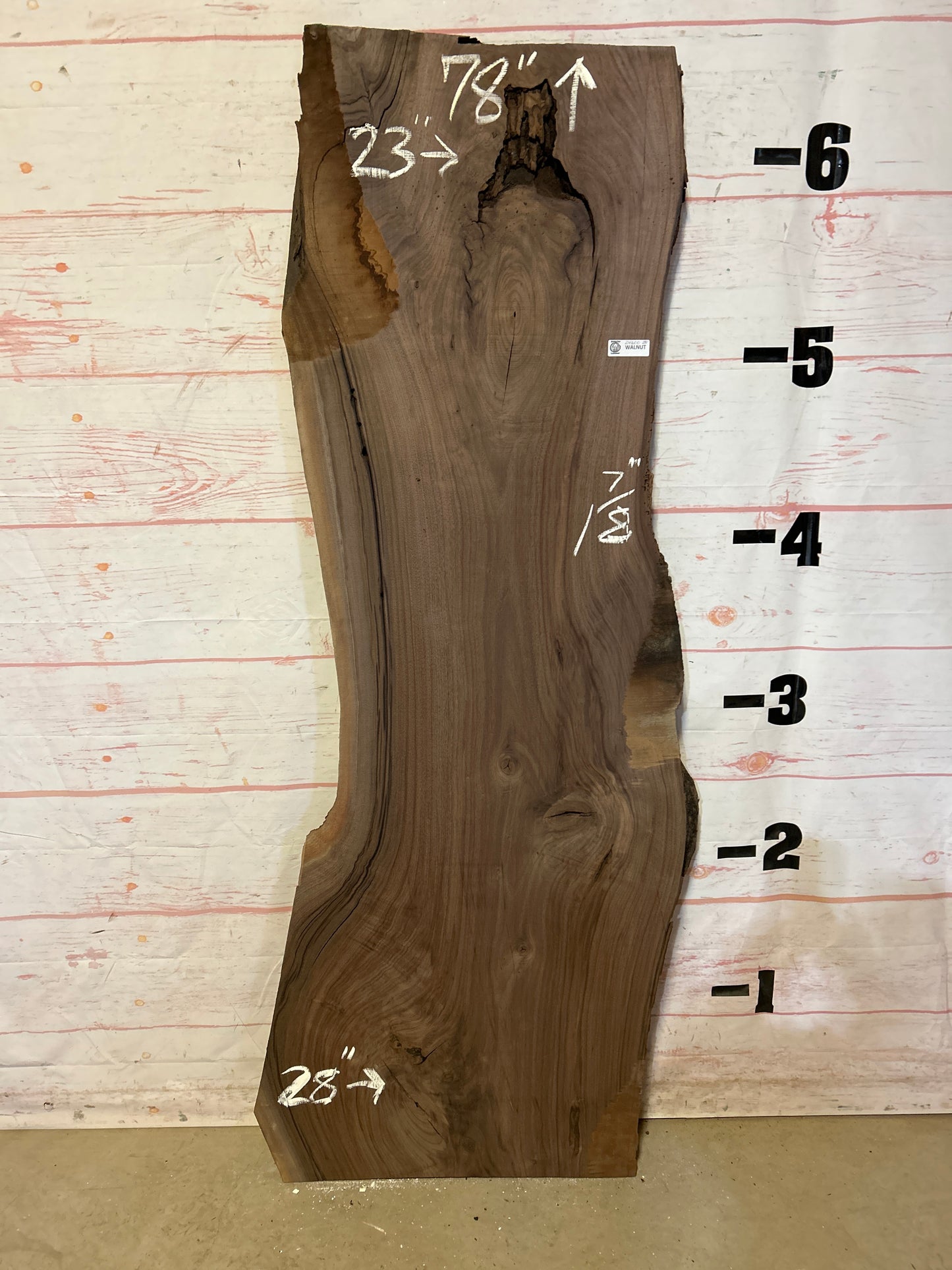 Live Edge Walnut Sku#24600-28