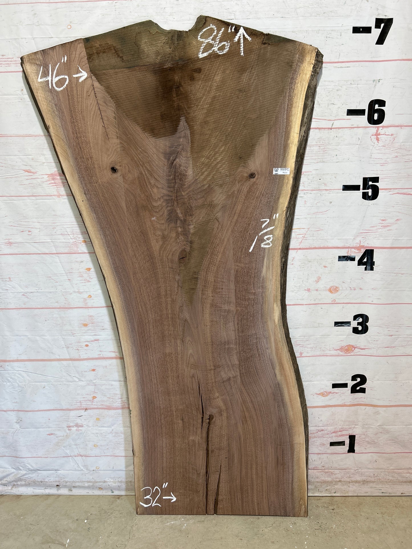 Live Edge Walnut Sku#25879-47