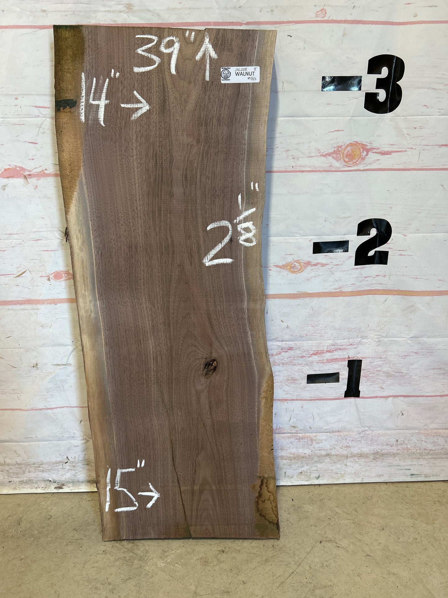 Live Edge Walnut Sku#26208M-8