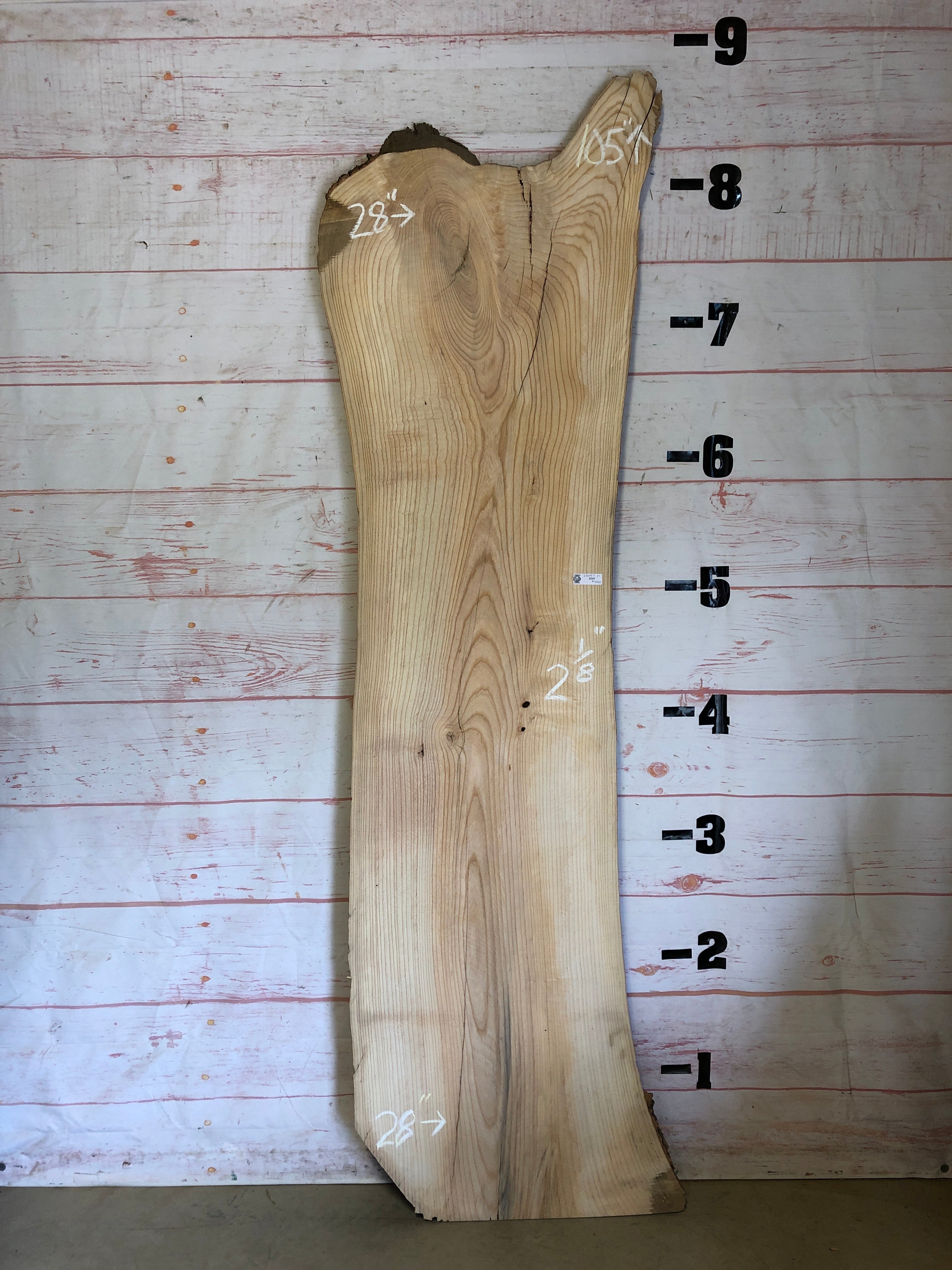 Live Edge Ash Sku#23097-41 – Alderfer Lumber