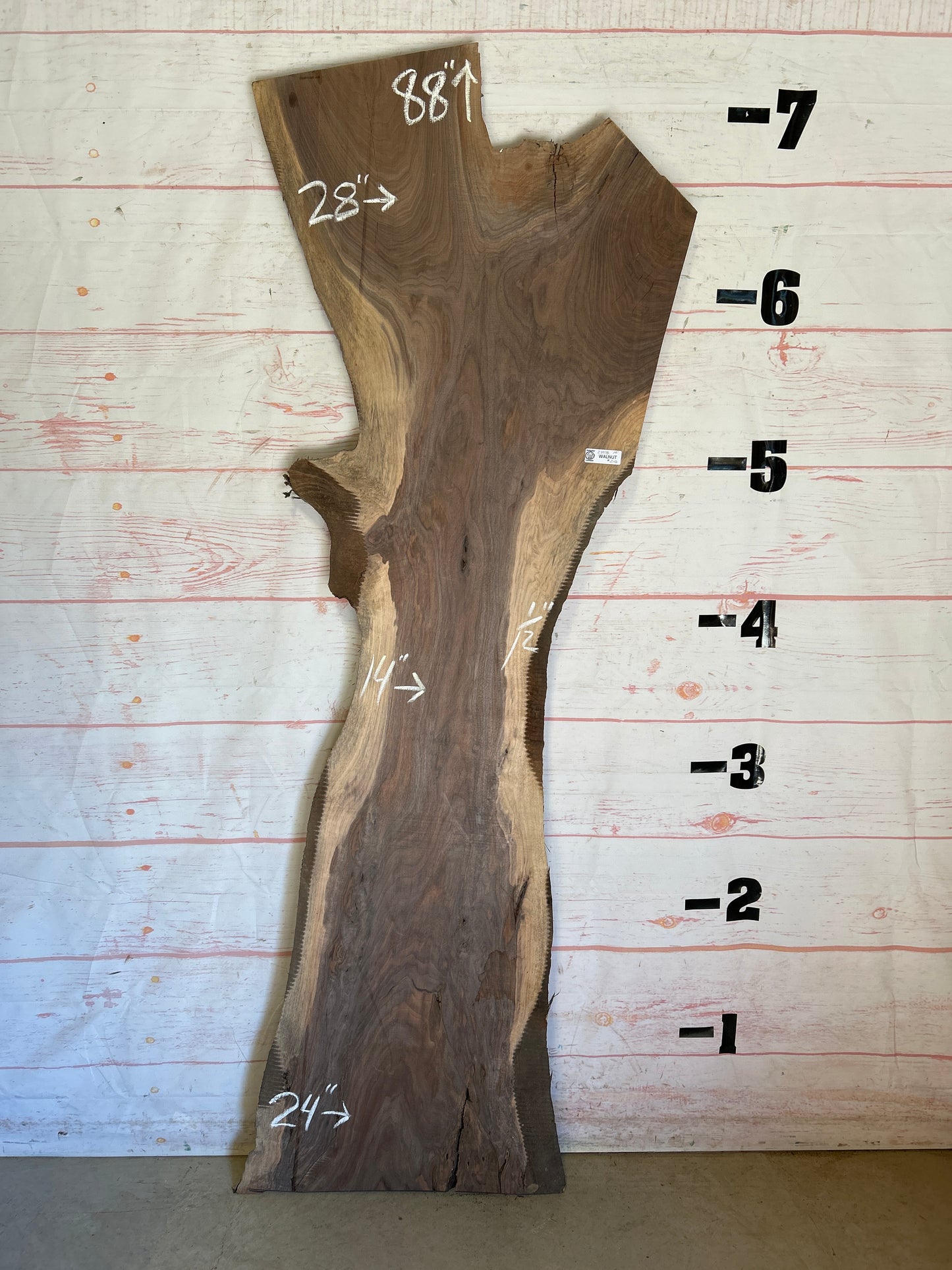 Live Edge Walnut Sku#23978G-19