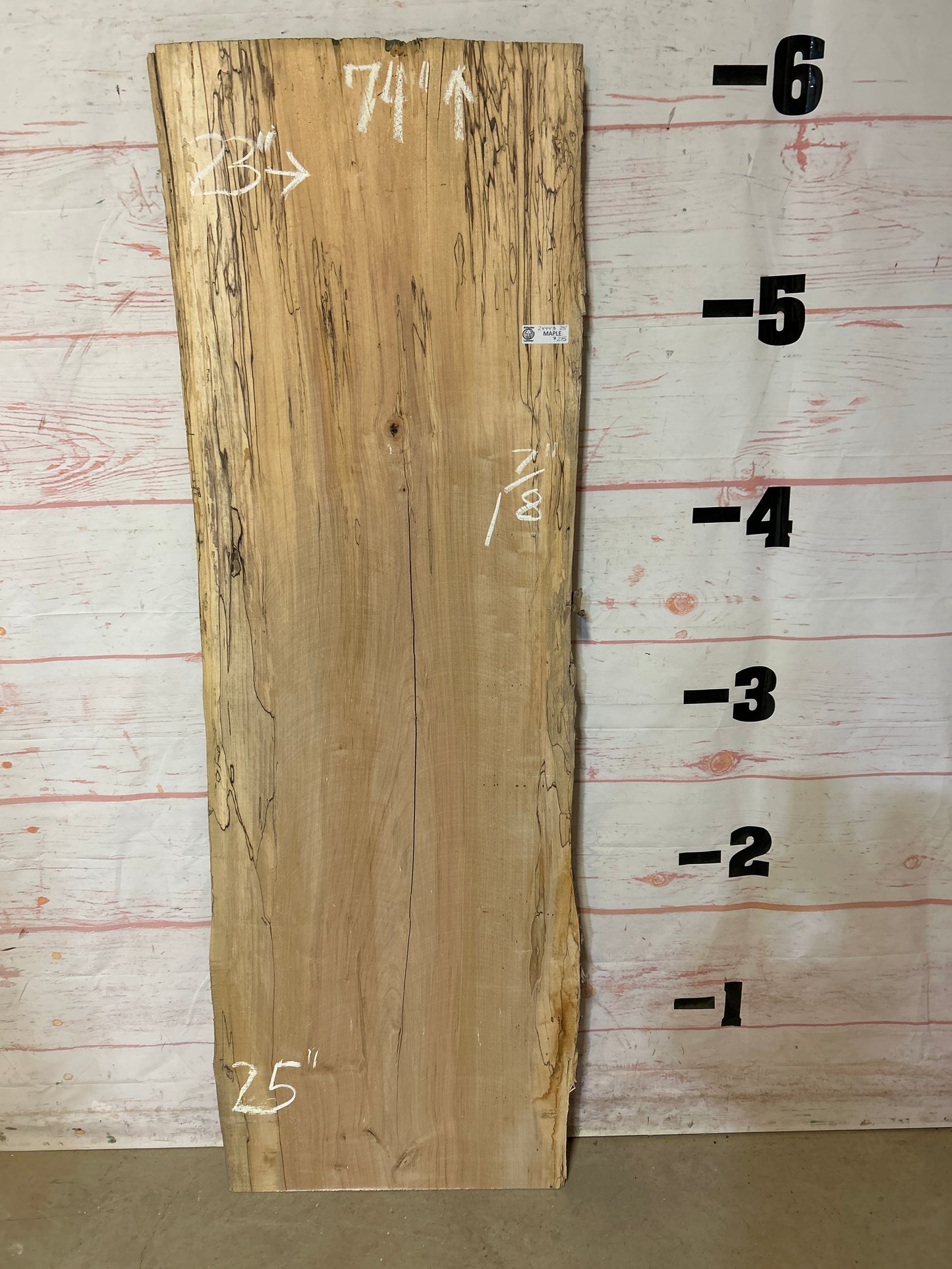 Live Edge Spalted Maple Sku#24443E-25