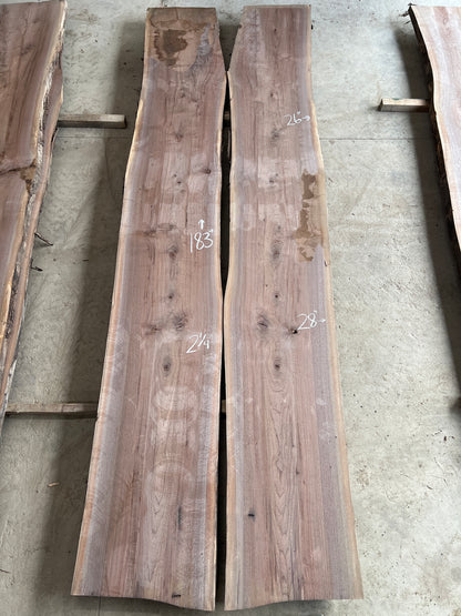 Live Edge Walnut Set Sku# 26841S-154