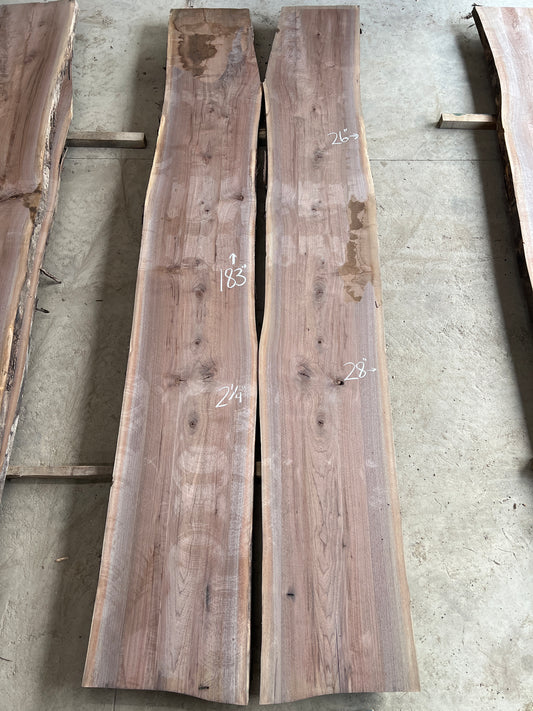 Live Edge Walnut Set Sku# 26841S-154