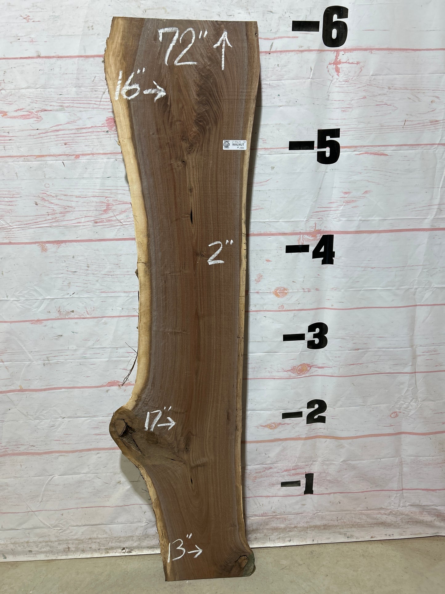 Live Edge Walnut Sku#27065A-15