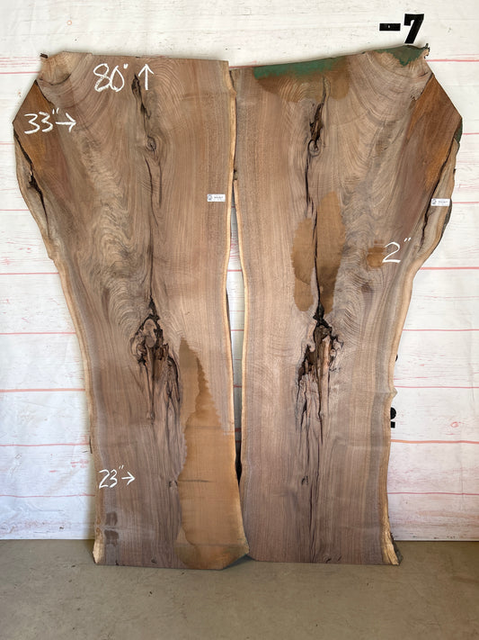 Live Edge Walnut Set Sku# 23997K-64