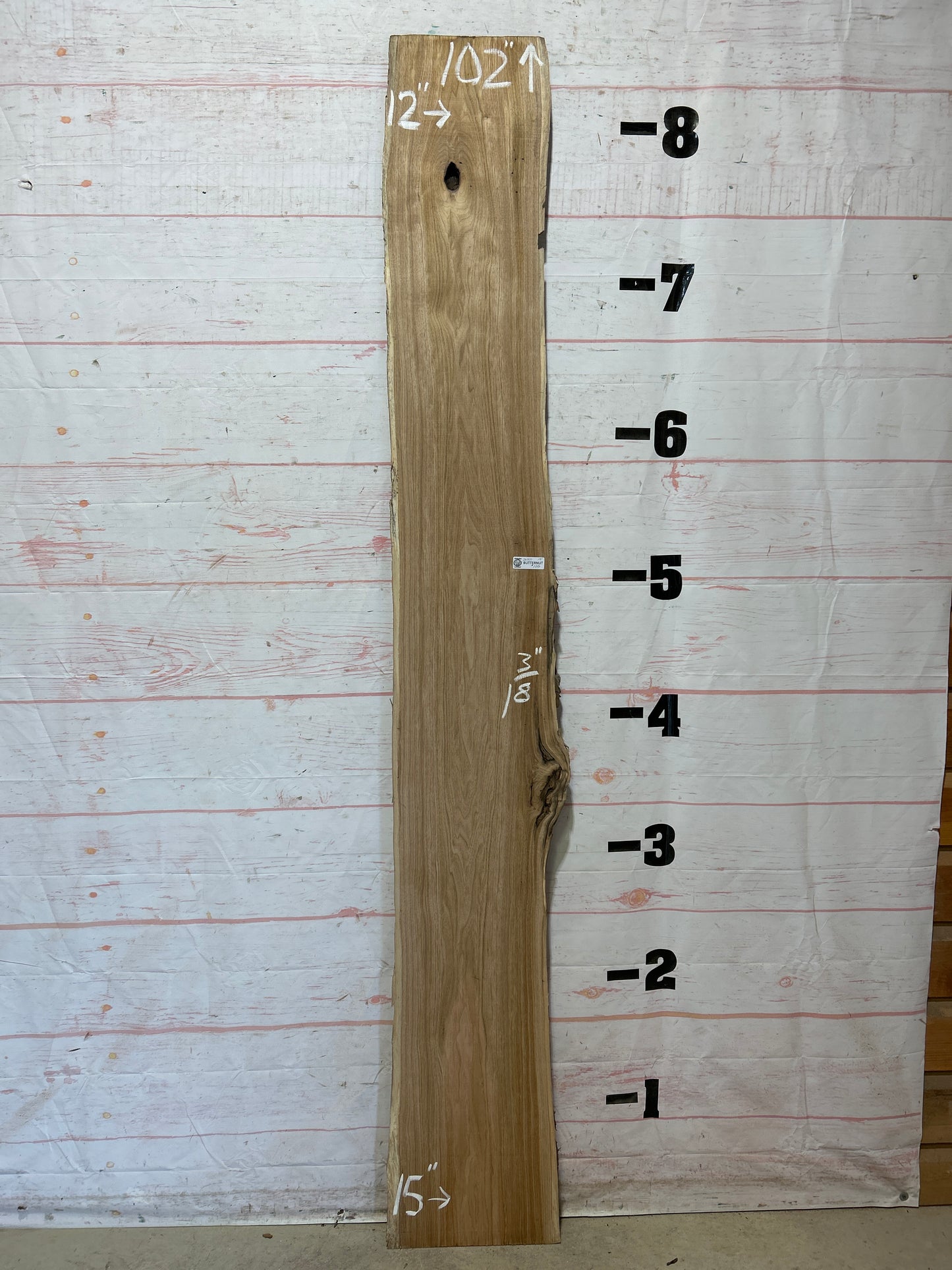 Live Edge Butternut Sku#26321C-15