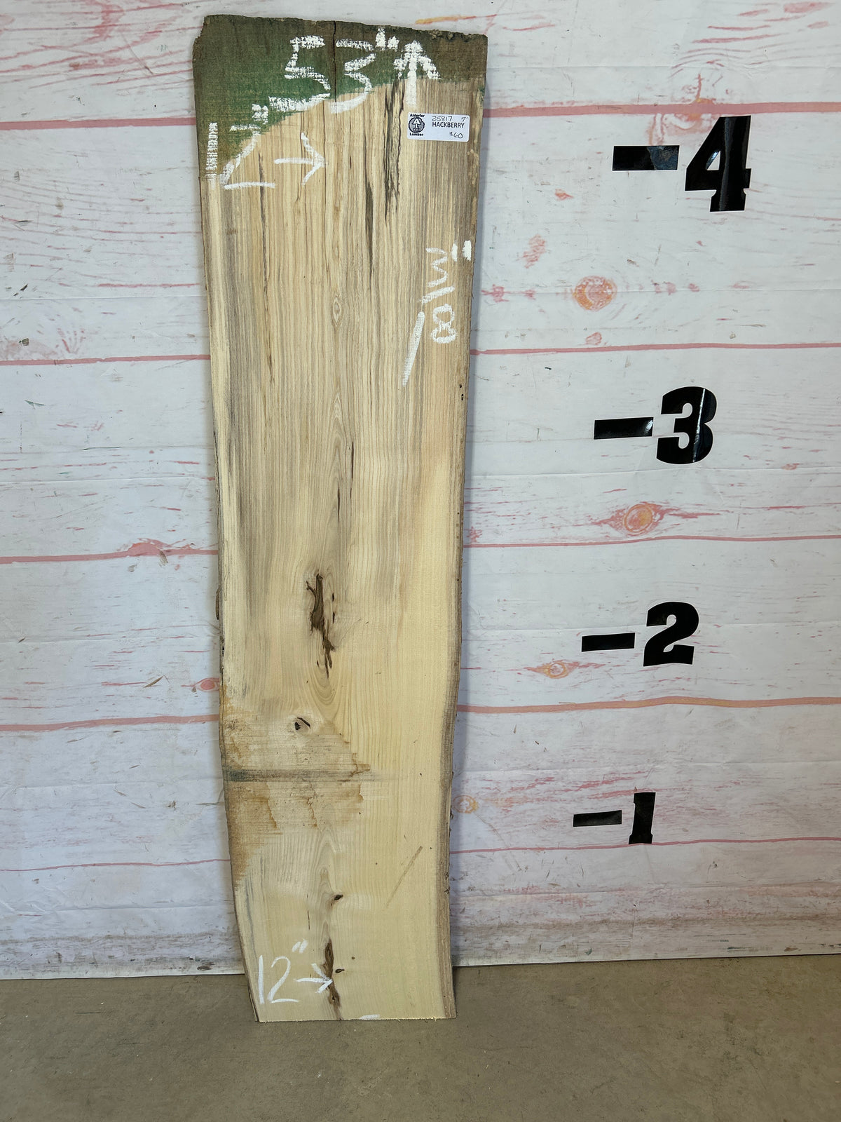 Hackberry Width Live Edge Hackberry Sku#25817M-7 – Alderfer Lumber